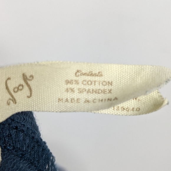 Matilda Jane x Joanna Gaines blue white striped cotton blend shorts 6 - Picture 8 of 8